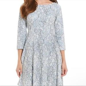 NWT Blue and white lace dress